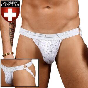 NWT Andrew Christian "Massive" Snow Ring Jockstrap Jock SZ Small - 91337